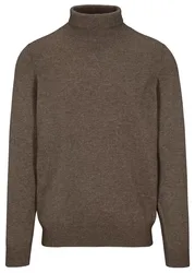 Rollkragen Pullover, uni male