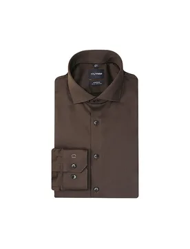 Chemise Slim Fit marron 42 - Olymp No.6 - FashionsVida
