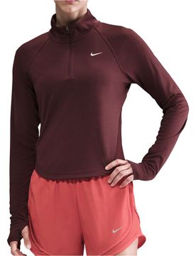 Dri-fit tempo camiseta técnica manga larga mujer Granate (M)