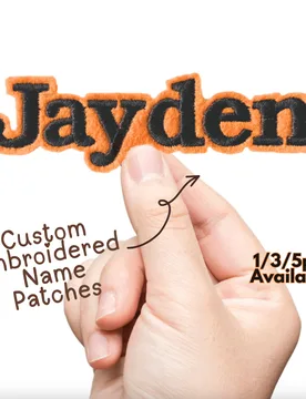Parche Bordado con Nombre Personalizado,Parches Bordados con Texto Personalizado,Parche Aplicado para Coser/Planchar en Ropa,Gorras,Mochilas,Parches c - Shein - FashionsVida