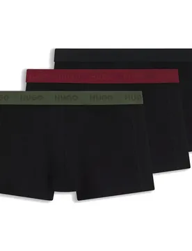 Hugo Boxers 50532611 Trunk Red 3 Unità Charcoal S