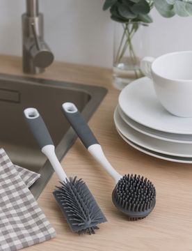 Set di spazzole per la pulizia 2 pack - grigio chiaro