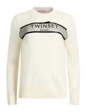 Pullover Mujer Marfil L,XL Mujer - TWINSET - FashionsVida