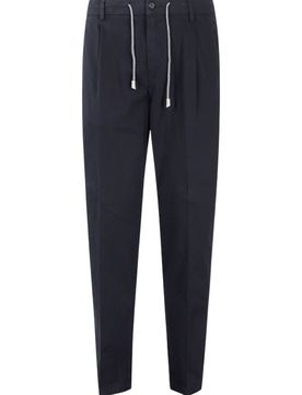 Pantaloni uomo - pantalone jogger elasticatura - blu