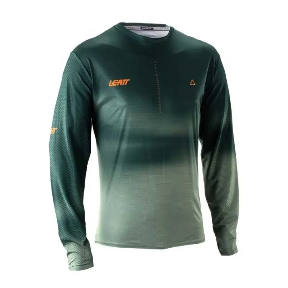 Maglia A Maniche Lunghe Trail 3.0 Spruce Green - Leatt - FashionsVida
