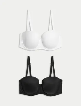 Pack Padded Multiway Bras A-E White/Black female - M&S - FashionsVida