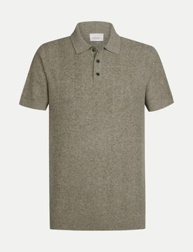 Poloshirt aus Baumwoll-Leinen-Mix Beige XL