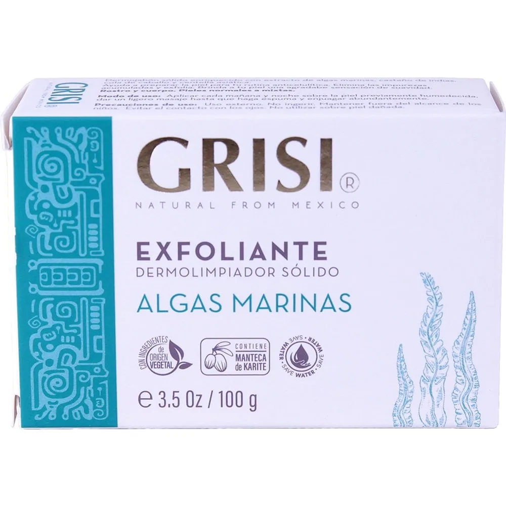 Dermolimpiador Sólido Algas Marinas 100 Gr - Grisi - FashionsVida
