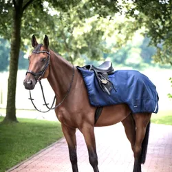 Ausreitdecke RAINTRAINER 100 navy 125 cm