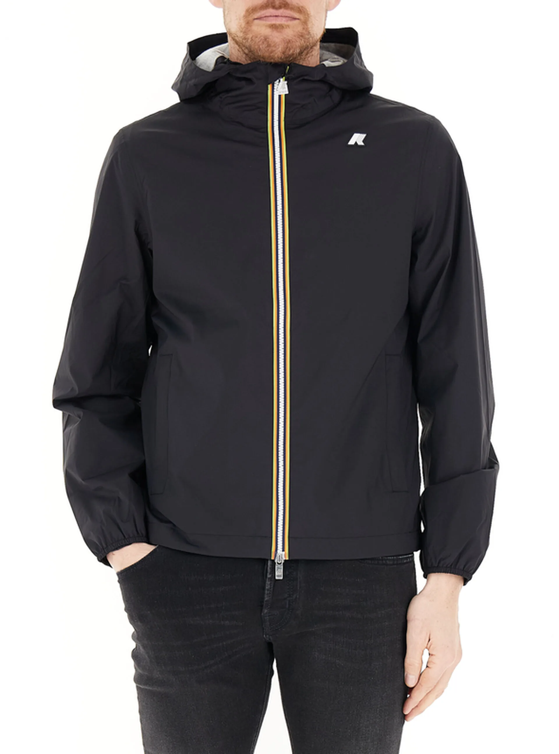 Giubbino con cappuccio NERO XL - K-way - FashionsVida