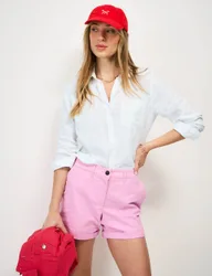 Linen Rich Collared Shirt White female