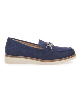 Mocassino Blu con Morsetto 526822 38