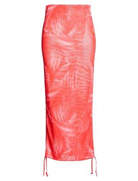 Falda larga Mujer Rojo tomate 38 Mujer