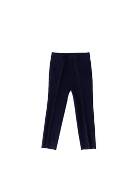Pantalone lana vergine BLU NAVY 8 - DAL LAGO - FashionsVida