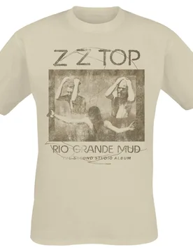 T-Shirt - Rio grande mud - S - für Männer - Größe S - sand - Lizenziertes Merchandise! - Männer - male - ZZ Top - FashionsVida