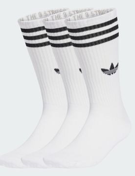 Calze 3-Stripes High (3 paia) 40-42 White / White / White