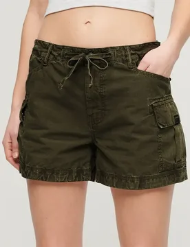 Pantaloni Corti Cargo W71102a Olive Night Green 2XS - Superdry - FashionsVida