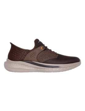 Sneakers marroni con supporto Goga Mat e calzata Slip-ins Slade Macklin 45 - Skechers - FashionsVida