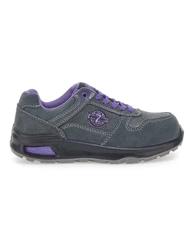 Scarpe antinfortunistiche grigio viola in pelle PK23163 S1 P FO SR 37 - SEVENOAKS - FashionsVida