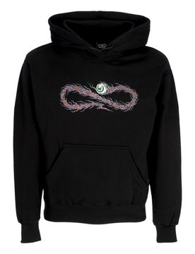 Felpa Cappuccio Uomo Logo Badfate Hoodie Black