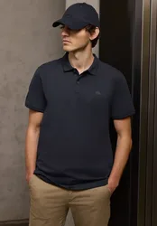 Street One Kurzarm Poloshirt in Stretchqualität male Blau