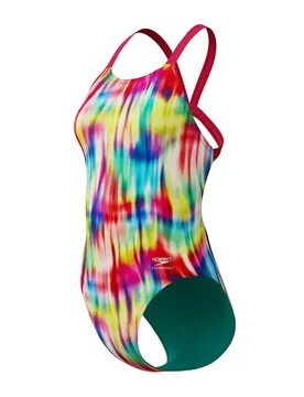Maillot De Bain Fl Printed Leaderback