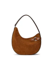 Sac en cuir - Sac Hobo TASHA Large marron clair