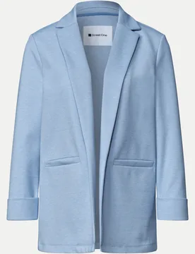 Blazer mit offenem Schnitt Blau 38 - Street One - FashionsVida