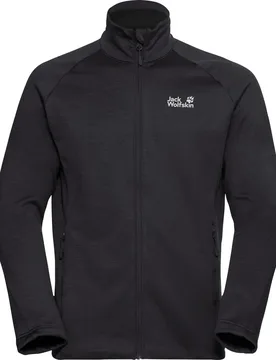 Peak District Full Zip Herren Funktionsjacke, schwarz 2XL - Jack Wolfskin - FashionsVida