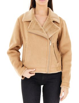 Chiodo in similpelle CAMMELLO L