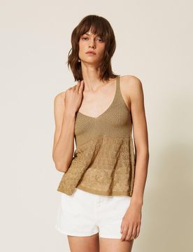 Twinset Top ajusté en maille