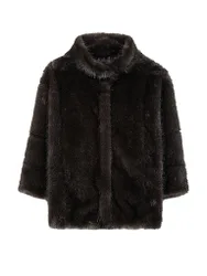 Veste imitation fourrure marron 42