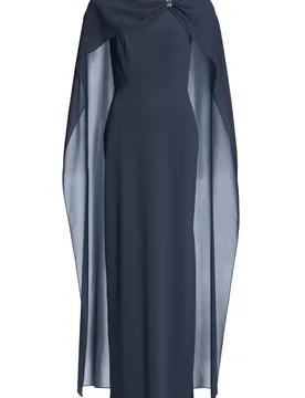 Abendkleid aus elastischem Crepe Je female - 44 - FashionsVida
