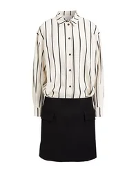 Midi-Kleid Damen Elfenbein M Damen