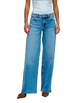 Jeans A Vita Bassa 21010932 Wide Leg Medium Light 28