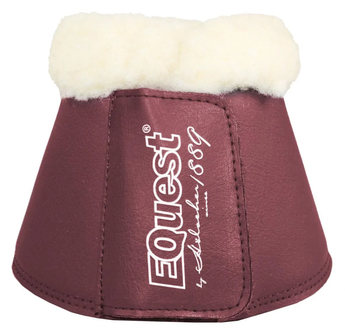 Hufglocken Soft mit Fell, bordeaux XXL - Equest - FashionsVida
