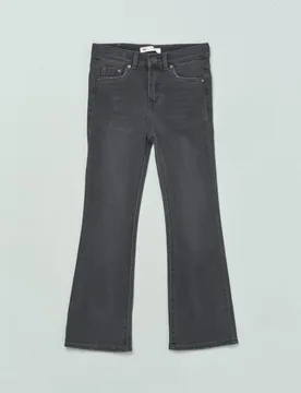 Jeans nero a zampa con baffature - Levis - FashionsVida