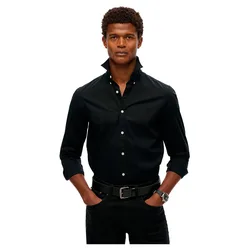 Camicia A Maniche Lunghe Essentials Tailored Fit Black 2XL