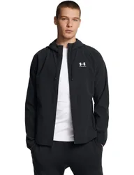 Stretch Woven Windbreaker Sports Jacket Black male