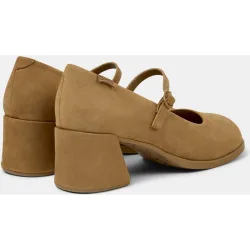 Mocasines con tacón de mujer de piel kora