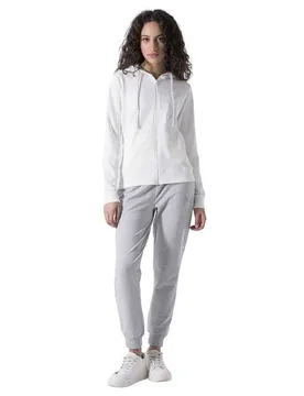 Survêtement Top+pant Off White / Grey Melange M