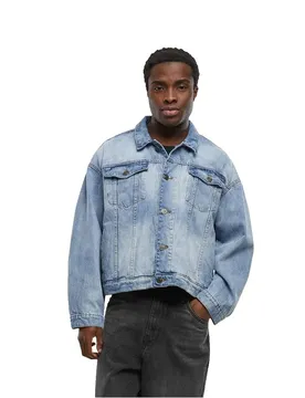 Giacca Di Jeans Heavy Ounce Boxy New Light Blue Washed 2XL