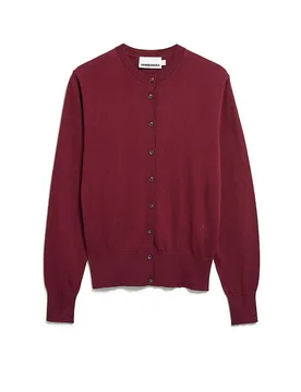 Strickjacke dunkelrot XS damen - Armedangels - FashionsVida
