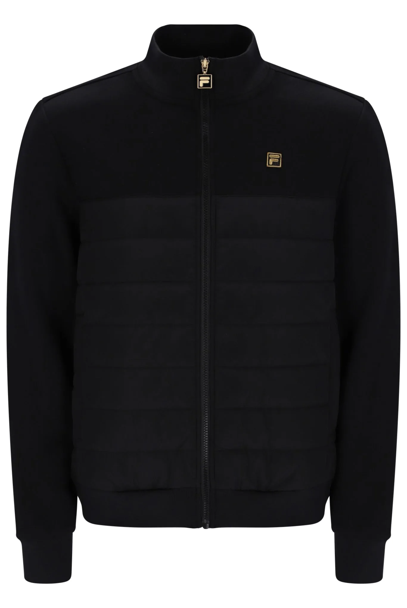Black Oroza Zip Padded Jacket - XS - FILA - FashionsVida