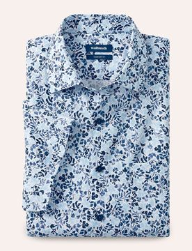 Extraglatt-Hemd Kent-Kragen, Regular Fit, Farbe Blau, 45/46, reine, bügelfreie Baumwolle Kent-Kragen Herren