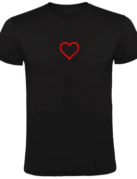 Maglietta A Maniche Corte Love Black - Kruskis - FashionsVida