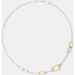 Collar Essentials plata y chapado en oro