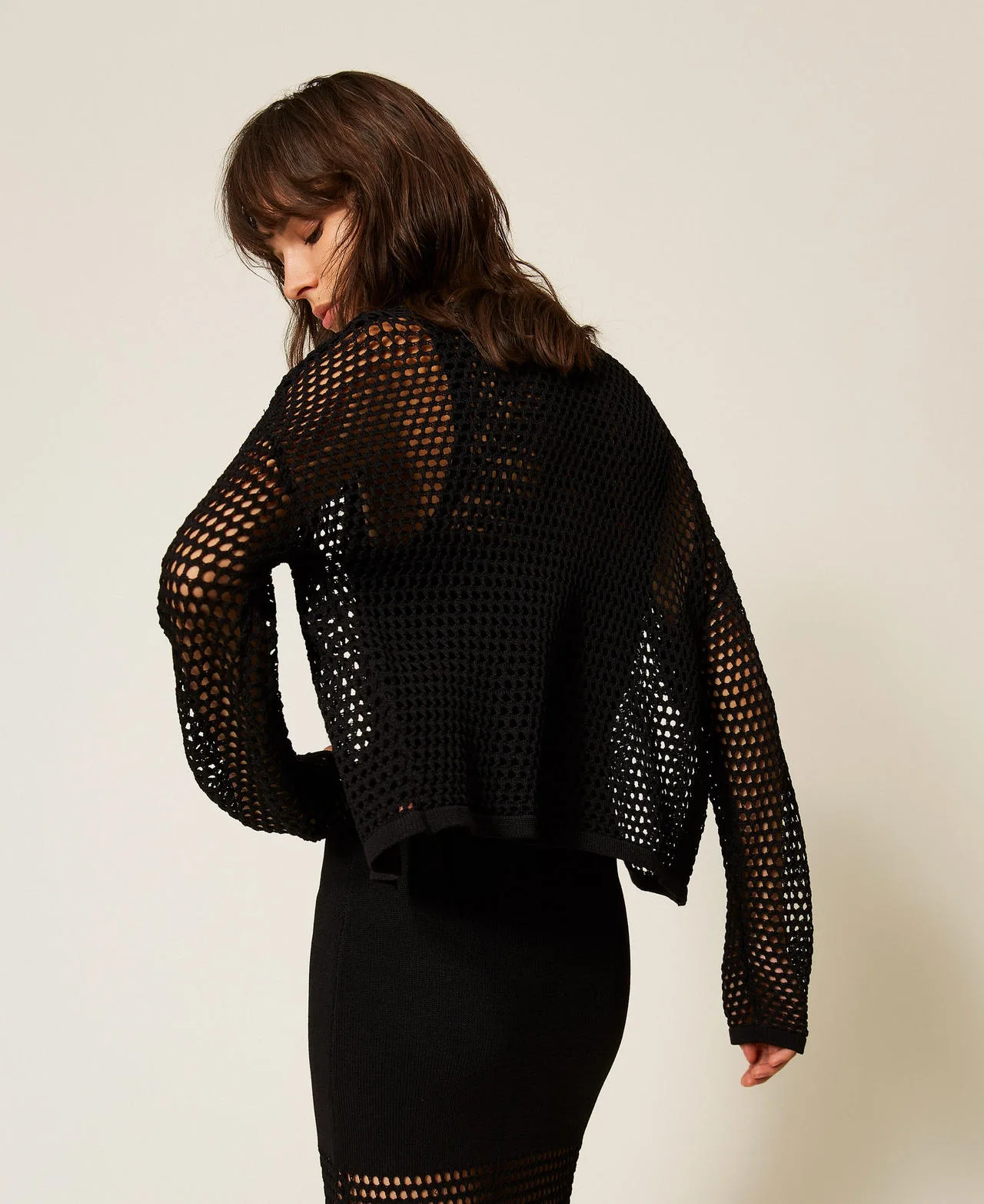Cardigan en maille point filet - Actitude by Twinset - FashionsVida