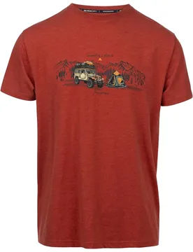 Mens Horton T-Shirt (Burnt Sienna) - Orange - Size Medium - Trespass - FashionsVida