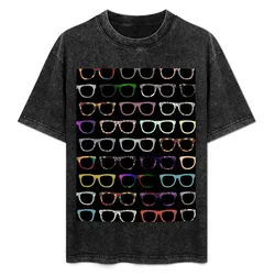 Retro Glasses Hipster Pattern T-Shirt Trend Art Print T-Shirt
